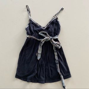 Abercrombie Plaid Trim Tank